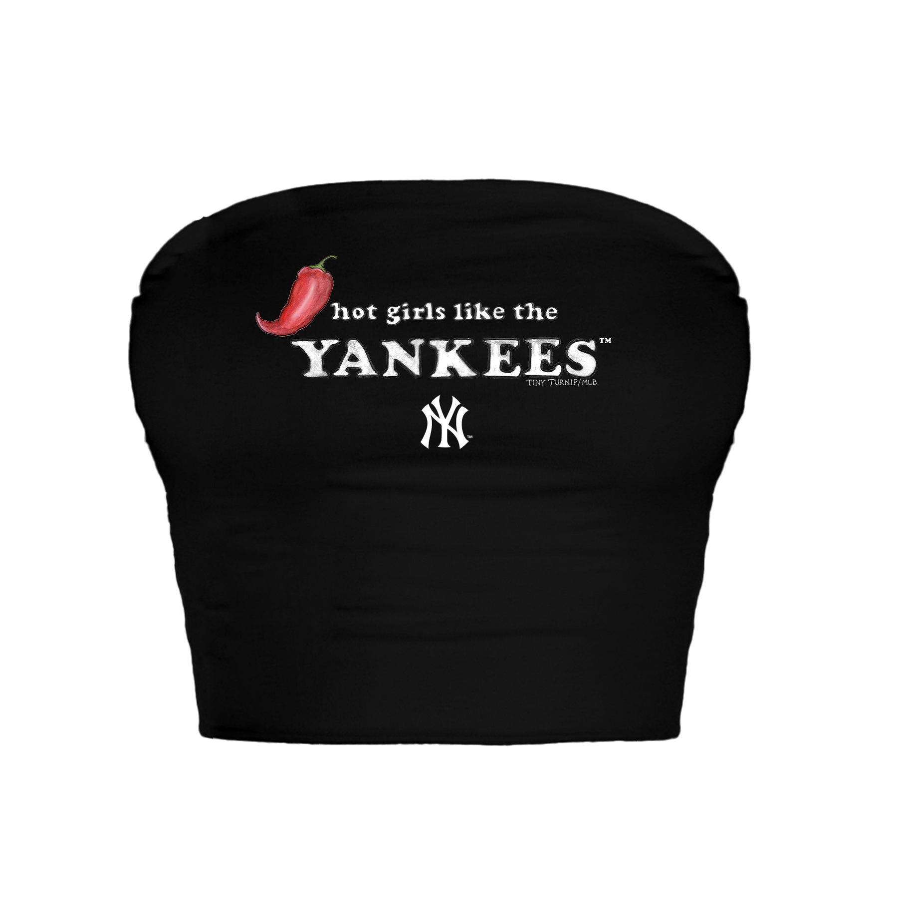 New York Yankees Hot Girls Crop Tube Top