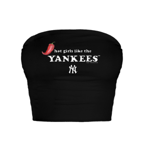 New York Yankees Hot Girls Crop Tube Top