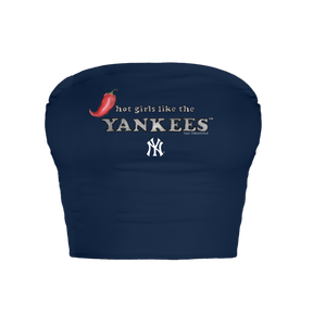 New York Yankees Hot Girls Crop Tube Top