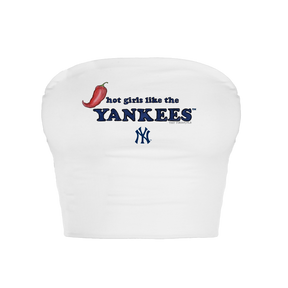 New York Yankees Hot Girls Crop Tube Top