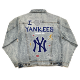 I Heart Yankees Boyfriend Denim Jacket - Tiny Turnip