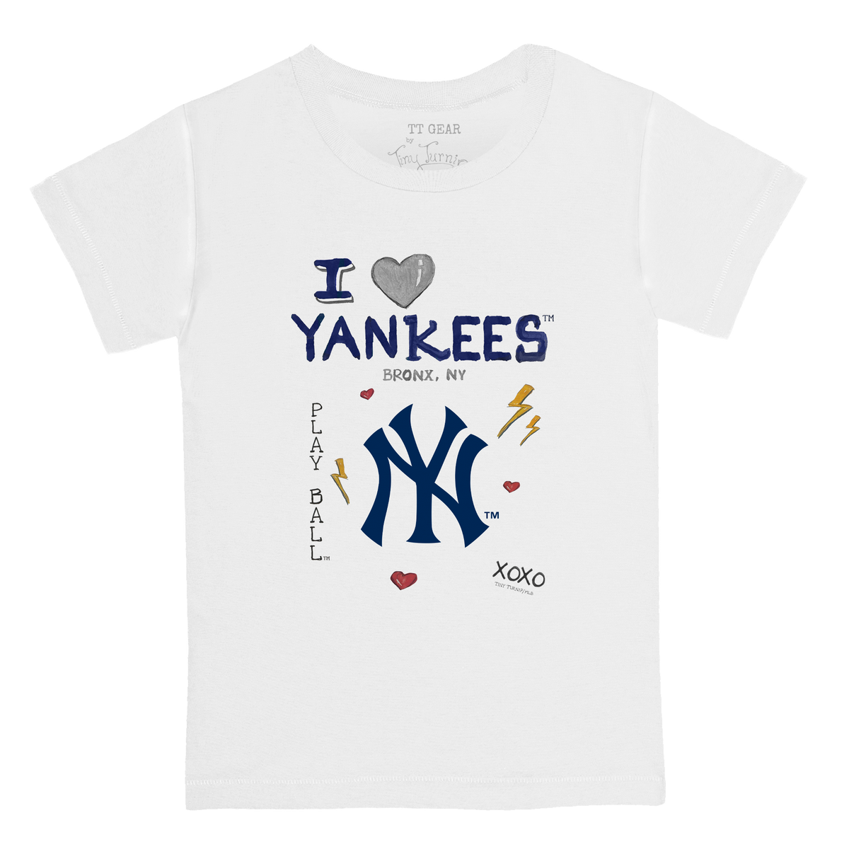 I Heart Yankees Kid's Tee Shirt - Tiny Turnip