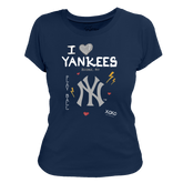 I Heart Yankees Women's Tee Shirt - Tiny Turnip