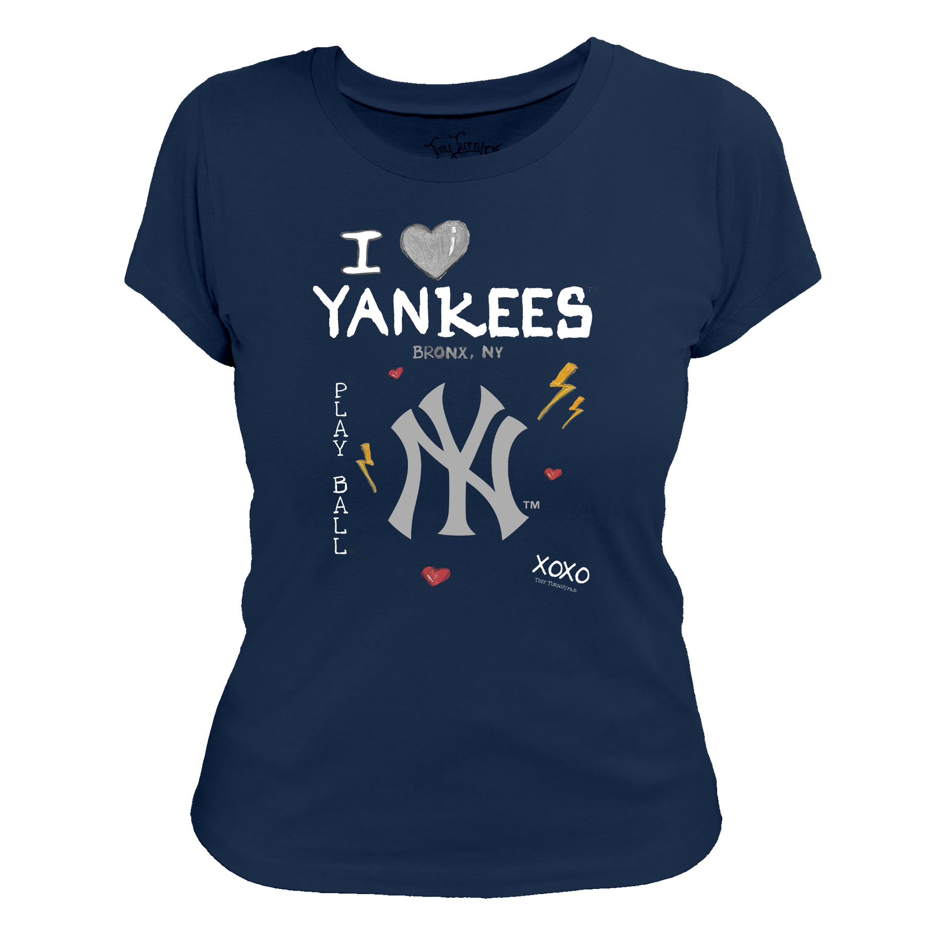 I Heart Yankees Women's Tee Shirt - Tiny Turnip