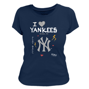 I Heart Yankees Women's Tee Shirt - Tiny Turnip