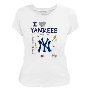 I Heart Yankees Women's Tee Shirt - Tiny Turnip