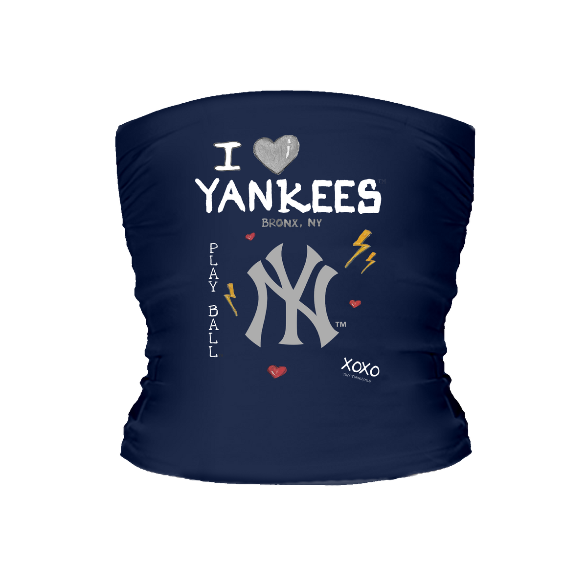 I Heart Yankees Tube Top - Tiny Turnip