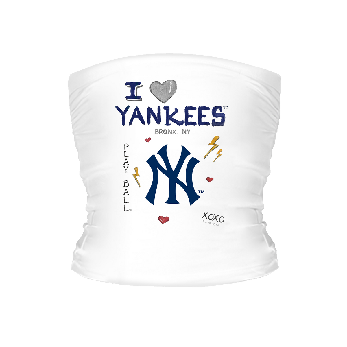 I Heart Yankees Tube Top - Tiny Turnip