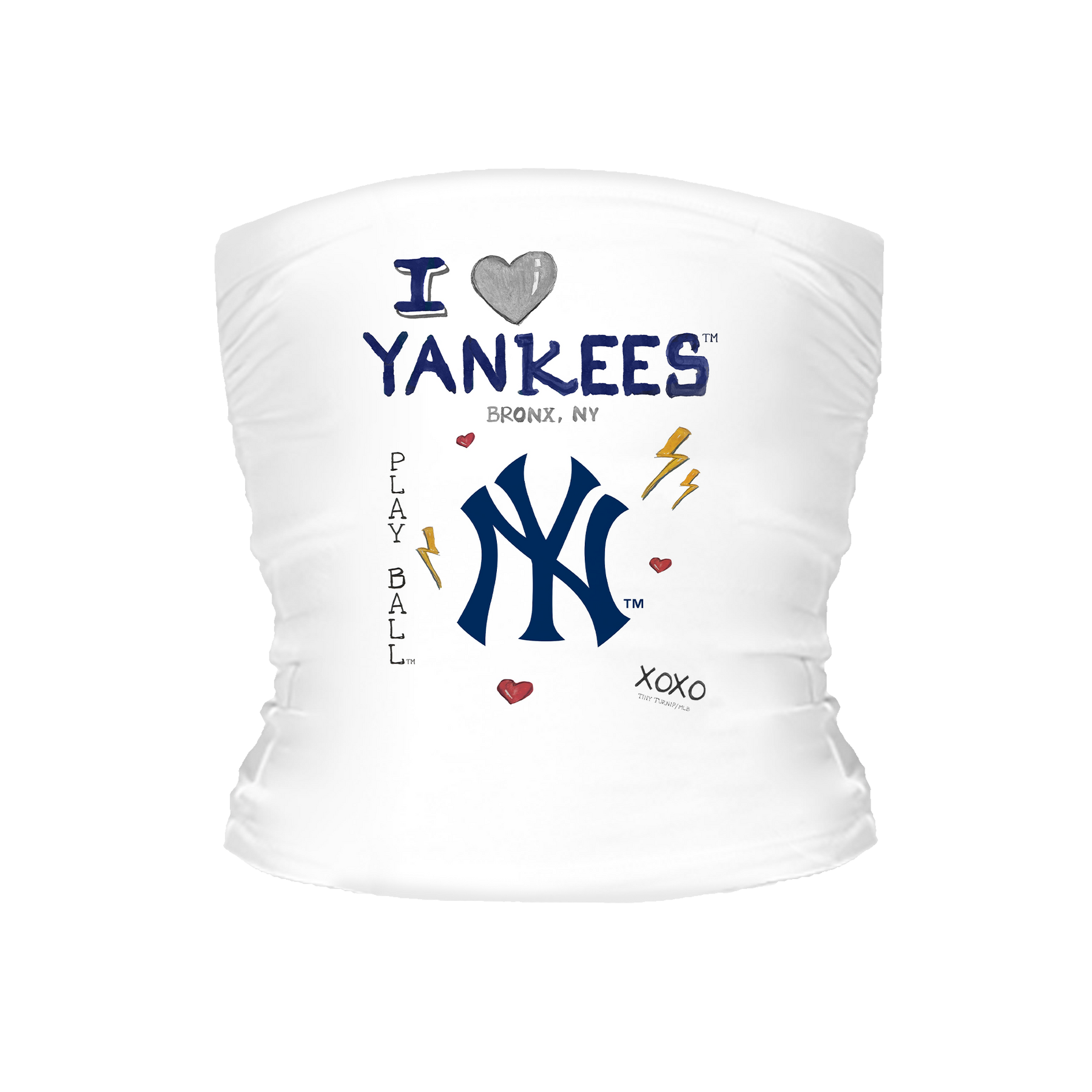 I Heart Yankees Tube Top - Tiny Turnip