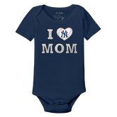 New York Yankees I Love Mom Short Sleeve Snapper