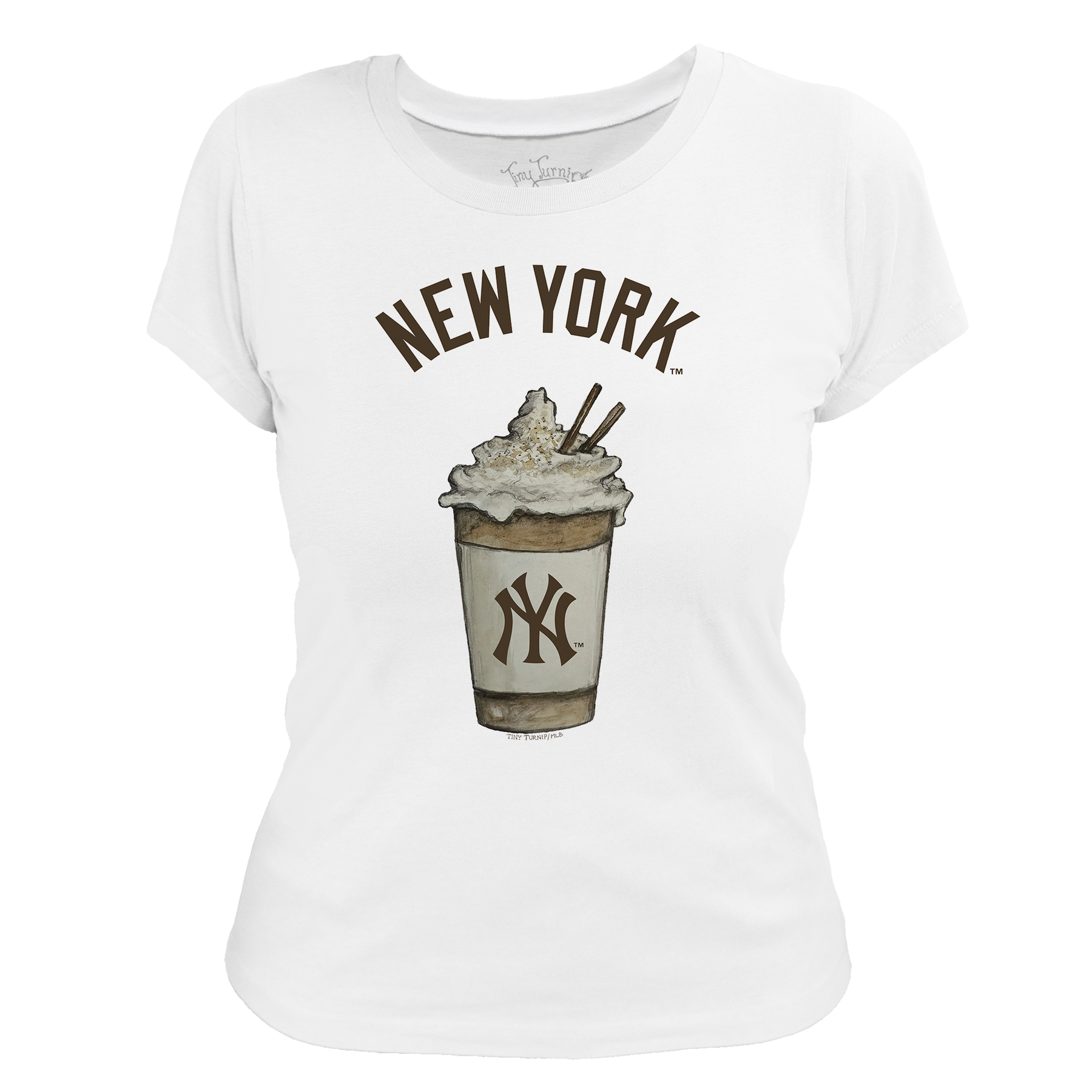 New York Yankees Latte Women's Tee Shirt