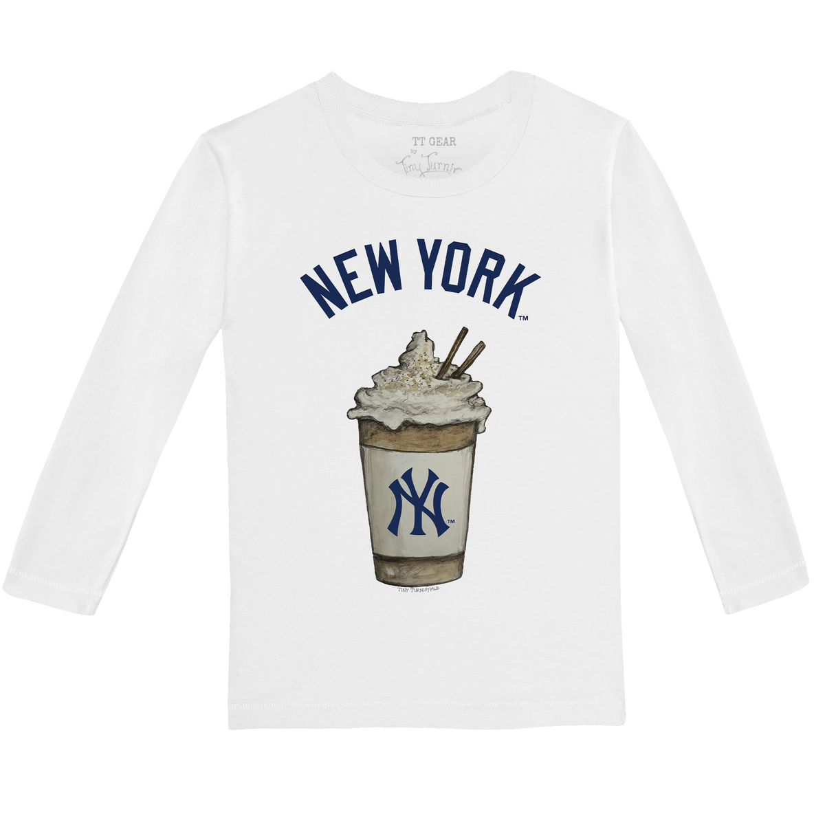 New York Yankees Latte Long-Sleeve Tee Shirt