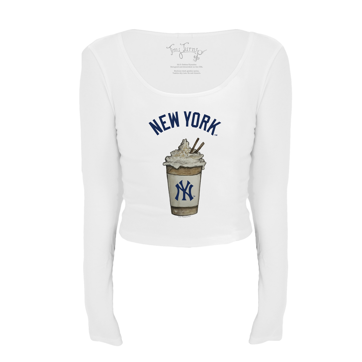 New York Yankees Latte Women's Lucy Long Sleeve
