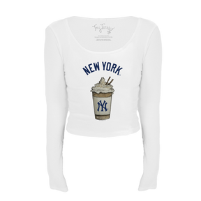 New York Yankees Latte Women's Lucy Long Sleeve