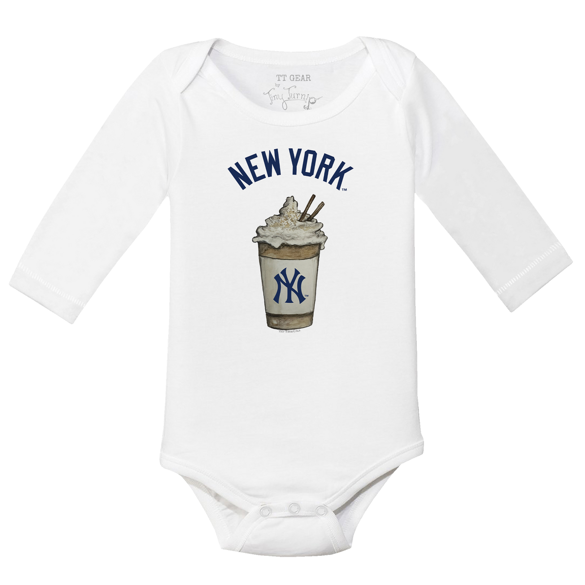 New York Yankees Latte Long Sleeve Snapper