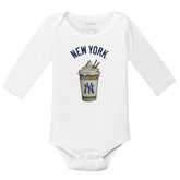 New York Yankees Latte Long Sleeve Snapper