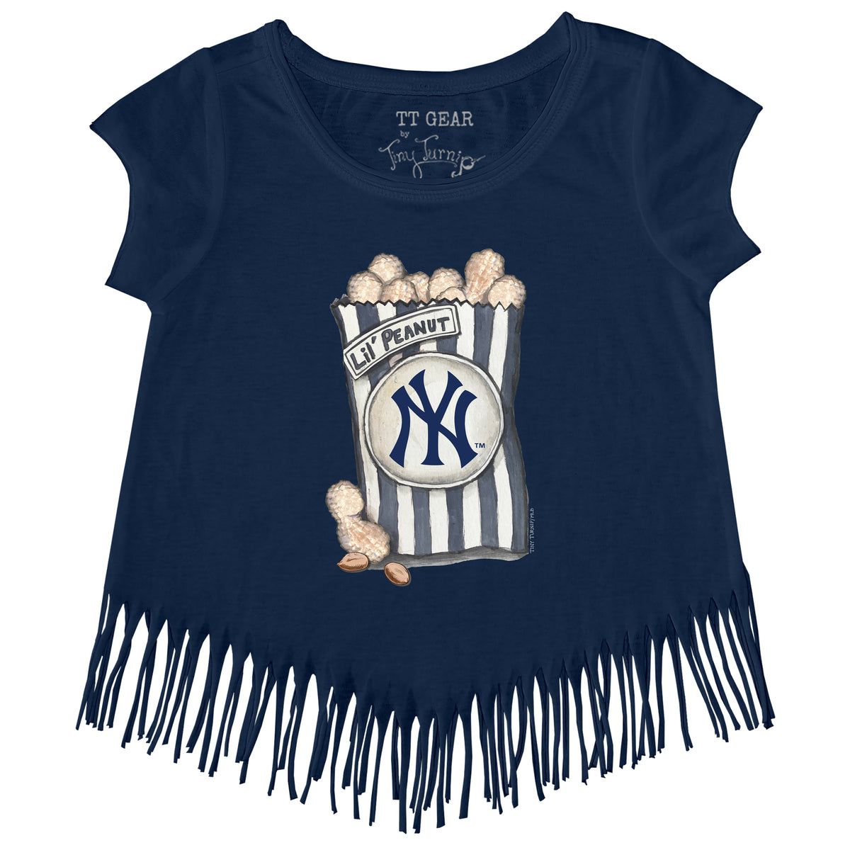 New York Yankees Lil' Peanut Fringe Tee