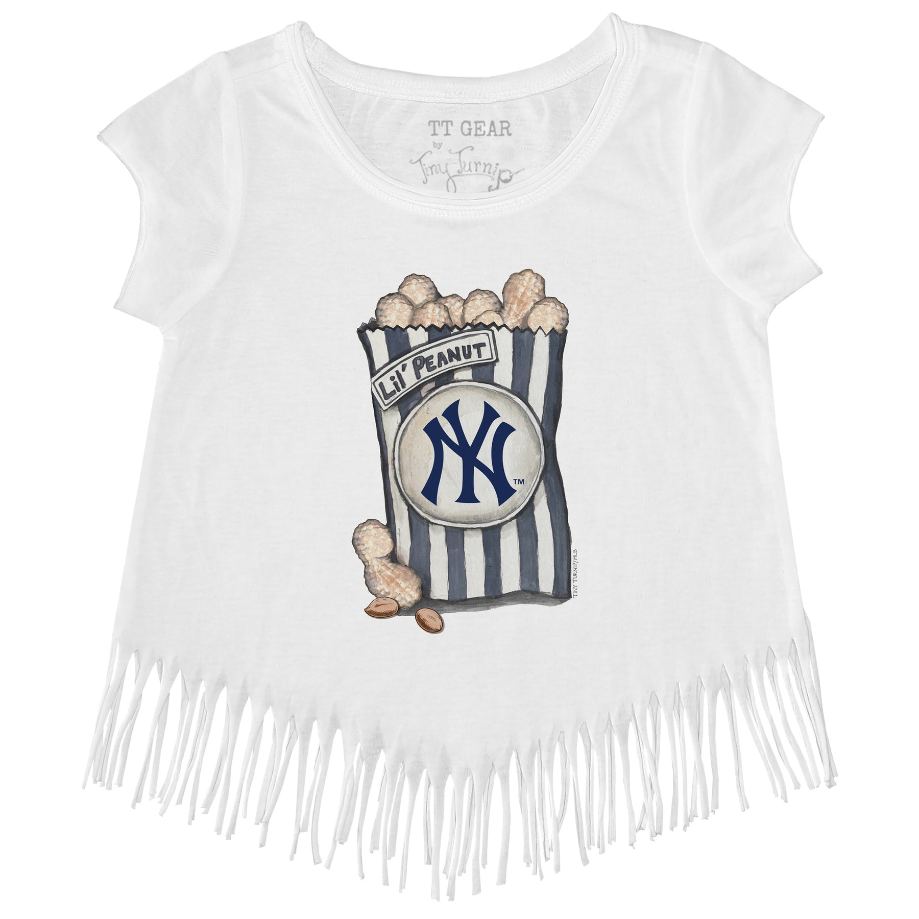 New York Yankees Lil' Peanut Fringe Tee