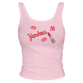 New York Yankees Lipstick OG Ribbed Tank - Tiny Turnip