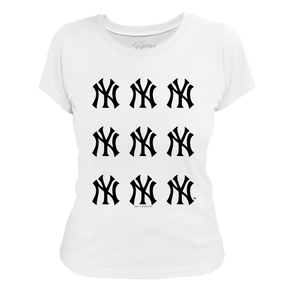 New York Yankees Logo Grid Tee Shirt