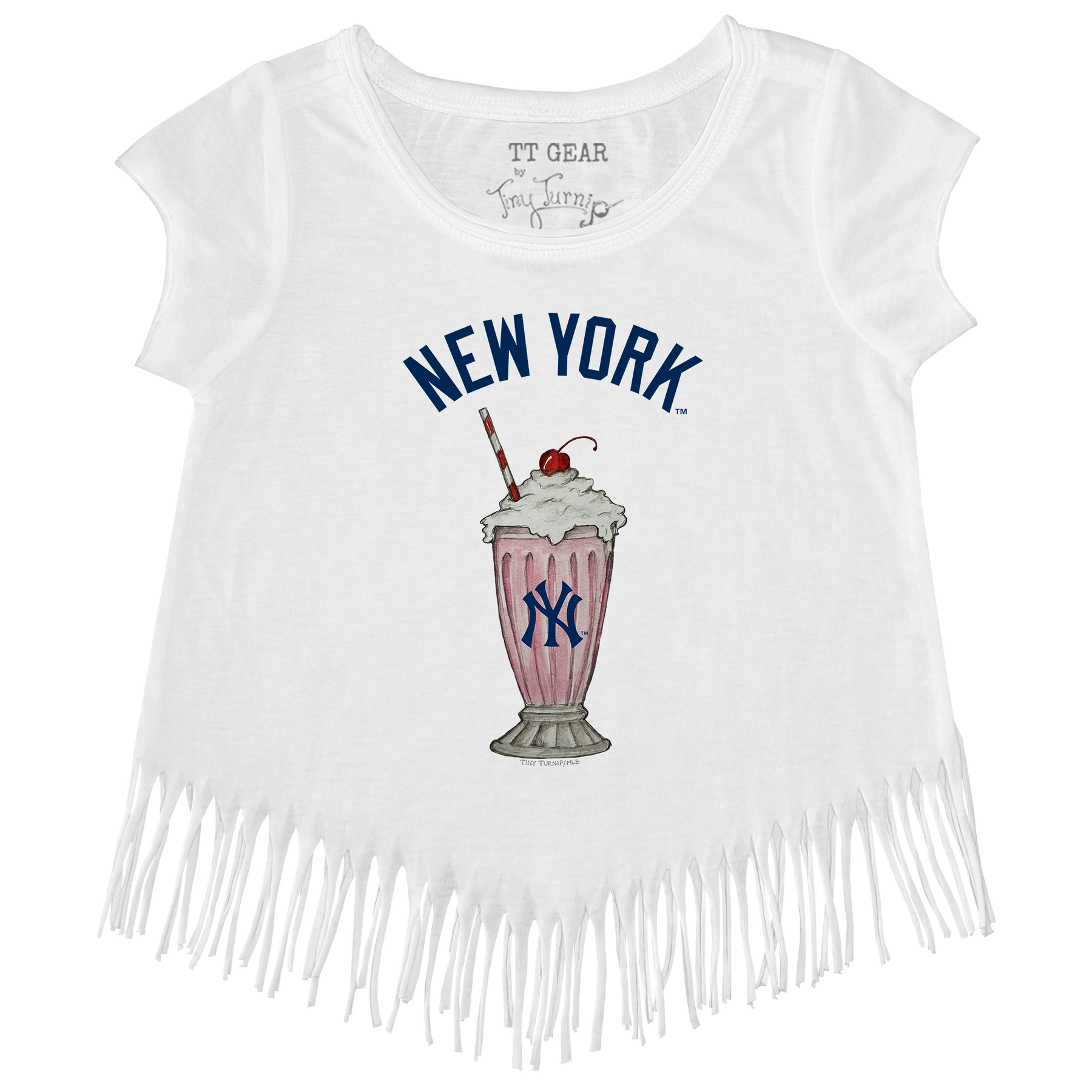 New York Yankees Milkshake Fringe Tee