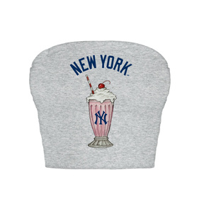 New York Yankees Milkshake Crop Tube Top