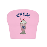 New York Yankees Milkshake Crop Tube Top