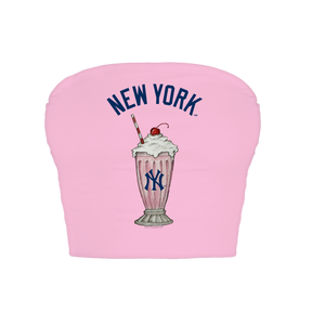 New York Yankees Milkshake Crop Tube Top