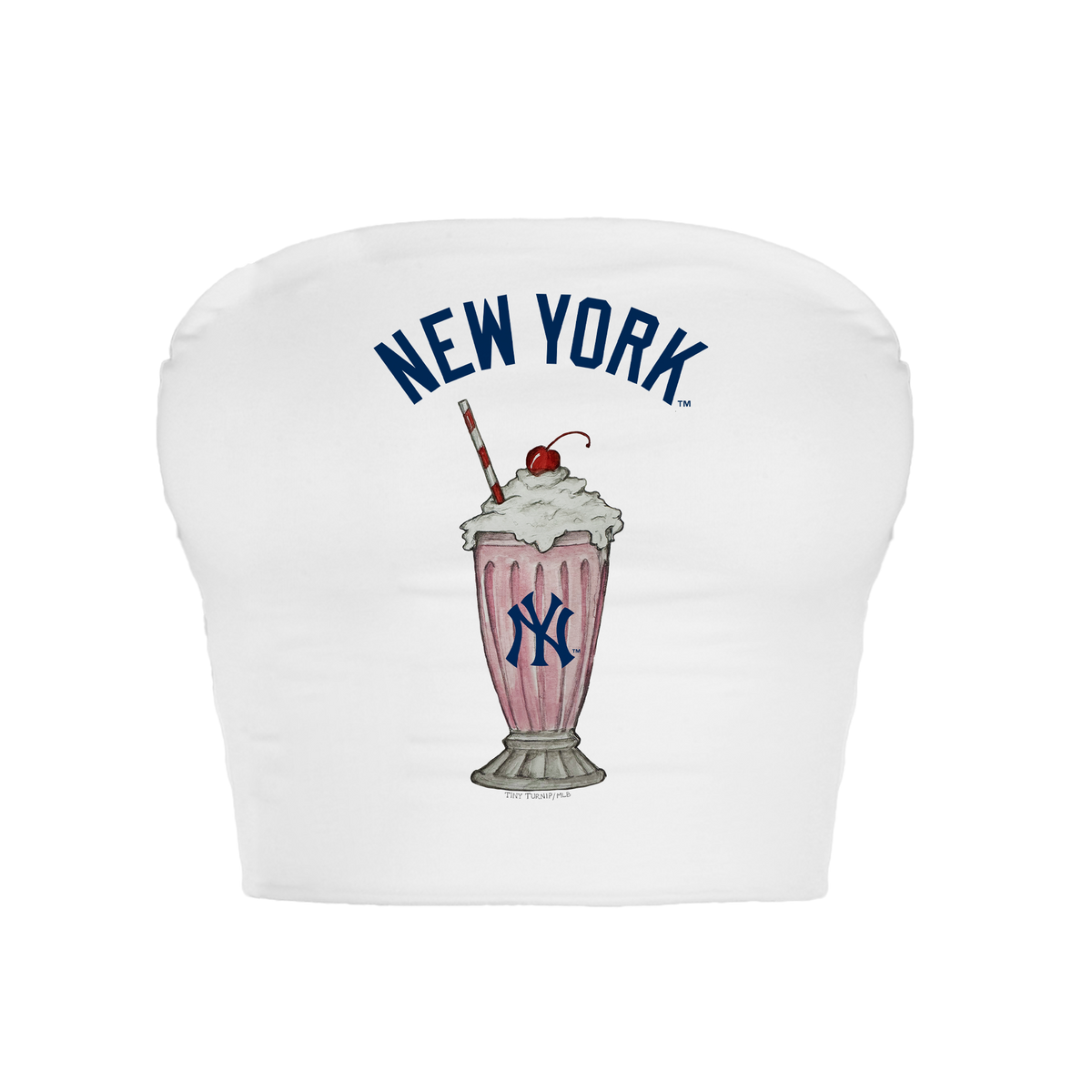 New York Yankees Milkshake Crop Tube Top