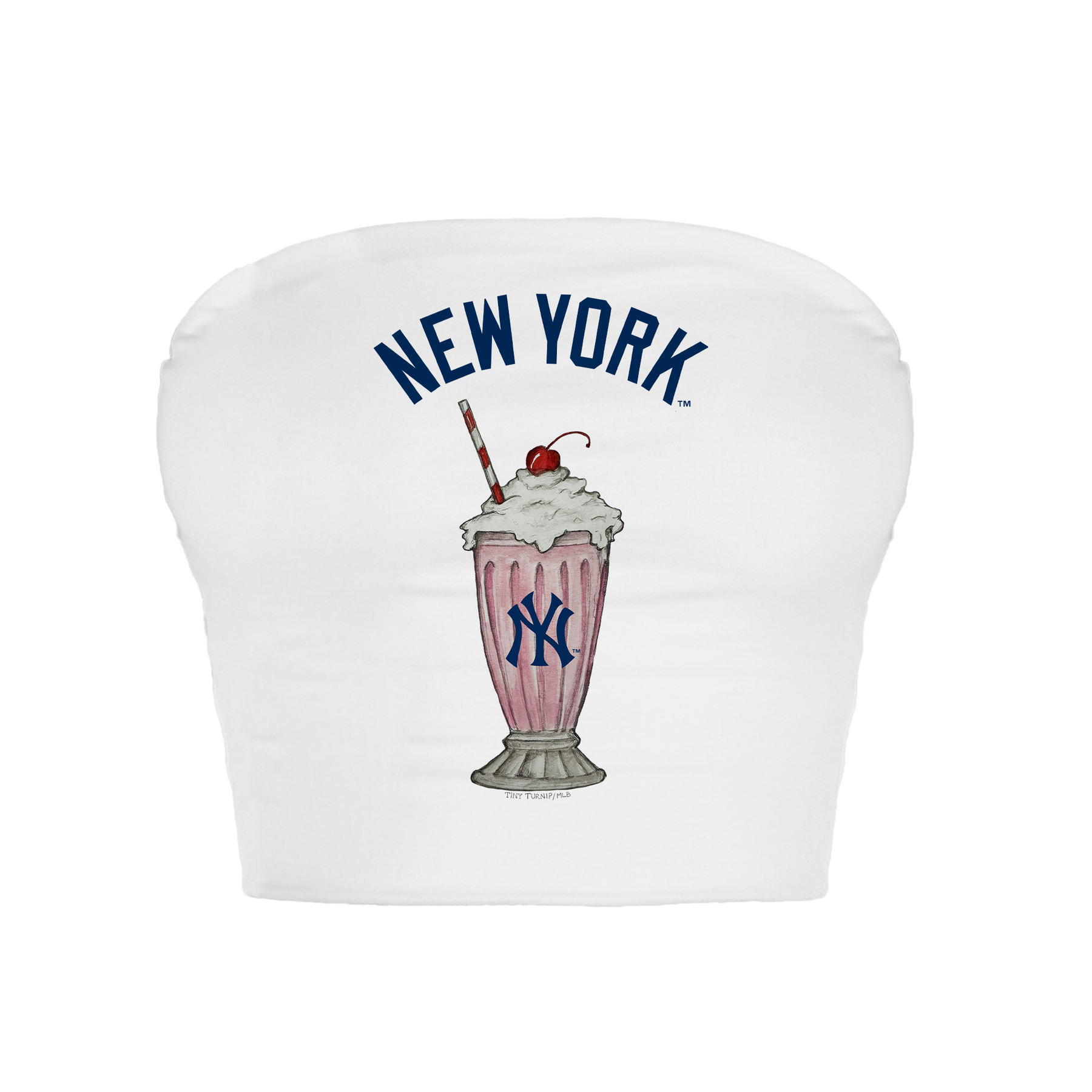 New York Yankees Milkshake Crop Tube Top