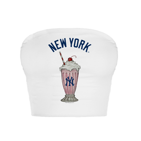New York Yankees Milkshake Crop Tube Top