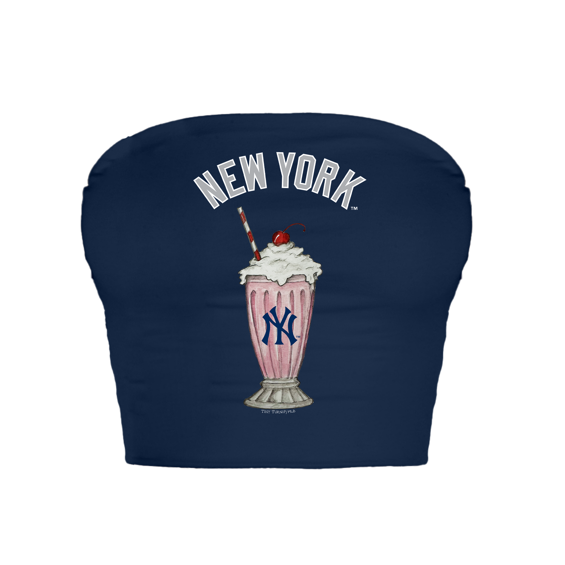 New York Yankees Milkshake Crop Tube Top