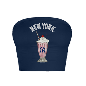 New York Yankees Milkshake Crop Tube Top