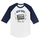 New York Yankees Mixtape 3/4 Navy Blue Sleeve Raglan