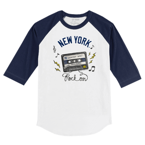 New York Yankees Mixtape 3/4 Navy Blue Sleeve Raglan