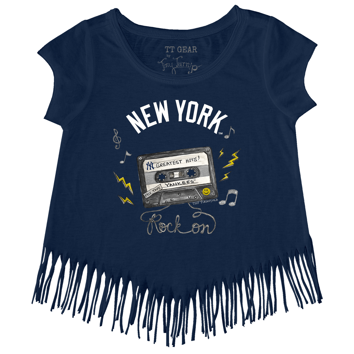New York Yankees Mixtape Fringe Tee - Tiny Turnip