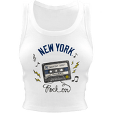 New York Yankees Mixtape Crop Tank