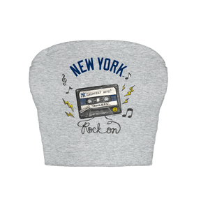 New York Yankees Mixtape Crop Tube Top