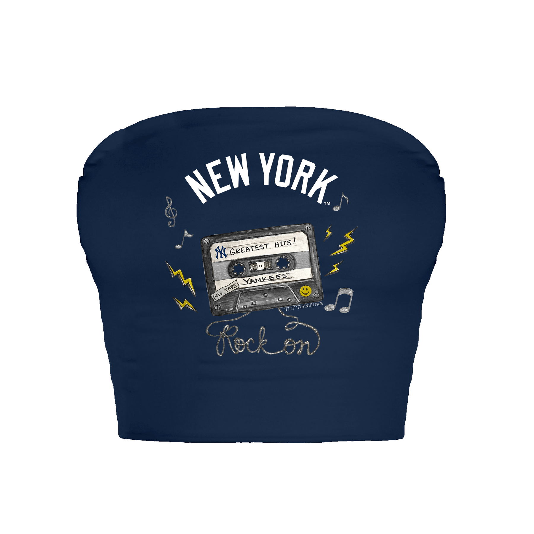 New York Yankees Mixtape Crop Tube Top