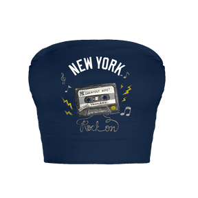 New York Yankees Mixtape Crop Tube Top