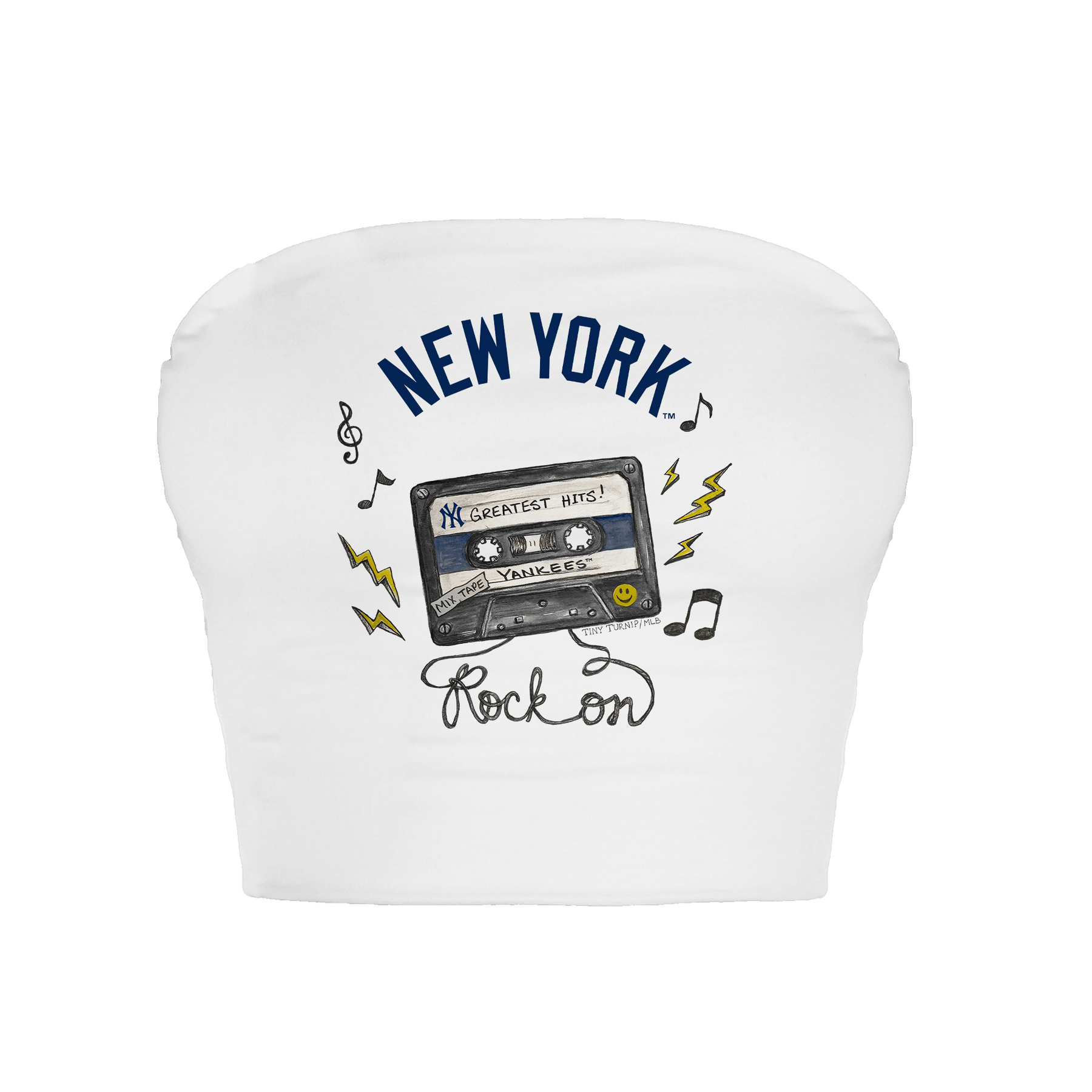 New York Yankees Mixtape Crop Tube Top