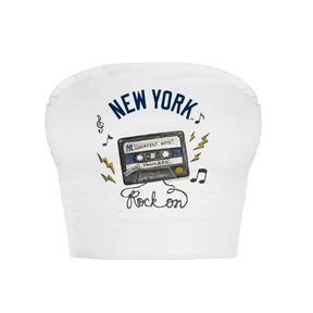 New York Yankees Mixtape Crop Tube Top