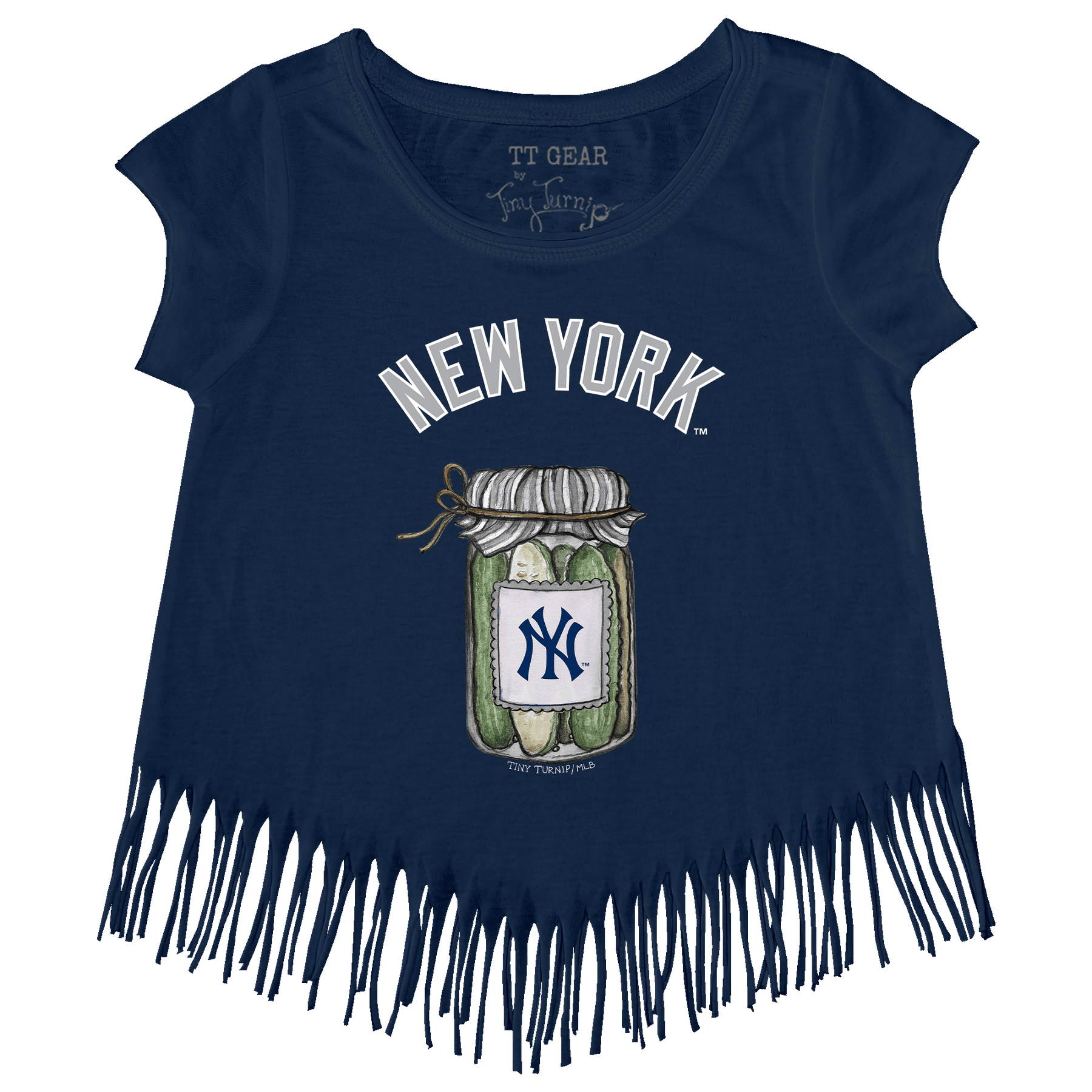 New York Yankees Pickle Jar Fringe Tee