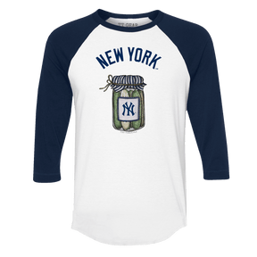 New York Yankees Pickle Jar 3/4 Navy Blue Sleeve Raglan