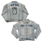 New York Yankees Pickle Jar Boyfriend Denim Jacket