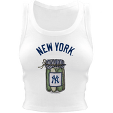 New York Yankees Pickle Jar Crop Tank