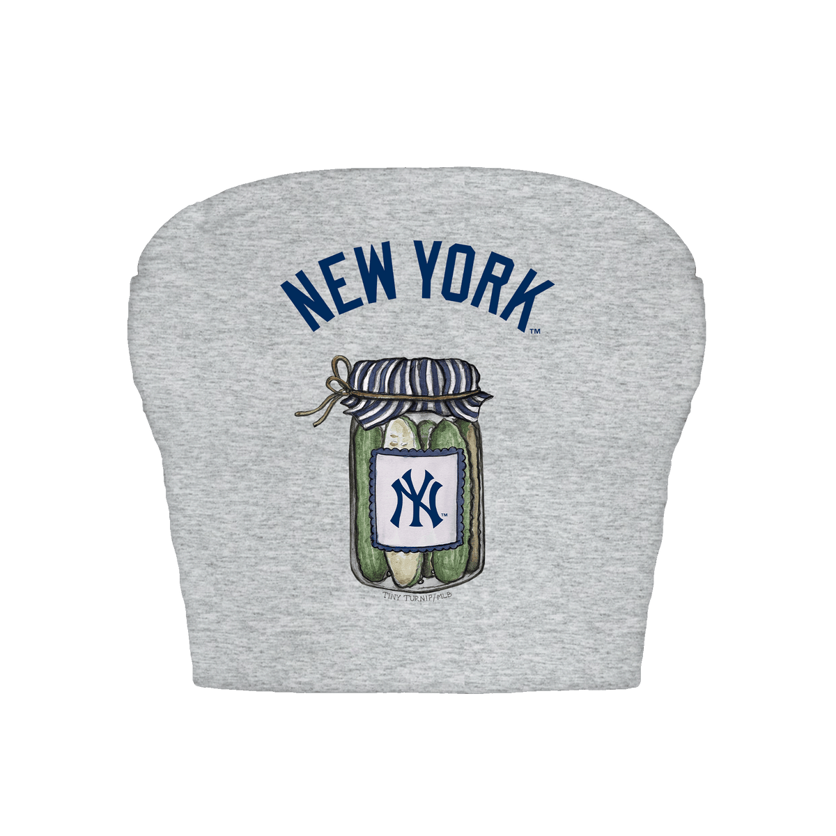 New York Yankees Pickle Jar Crop Tube Top