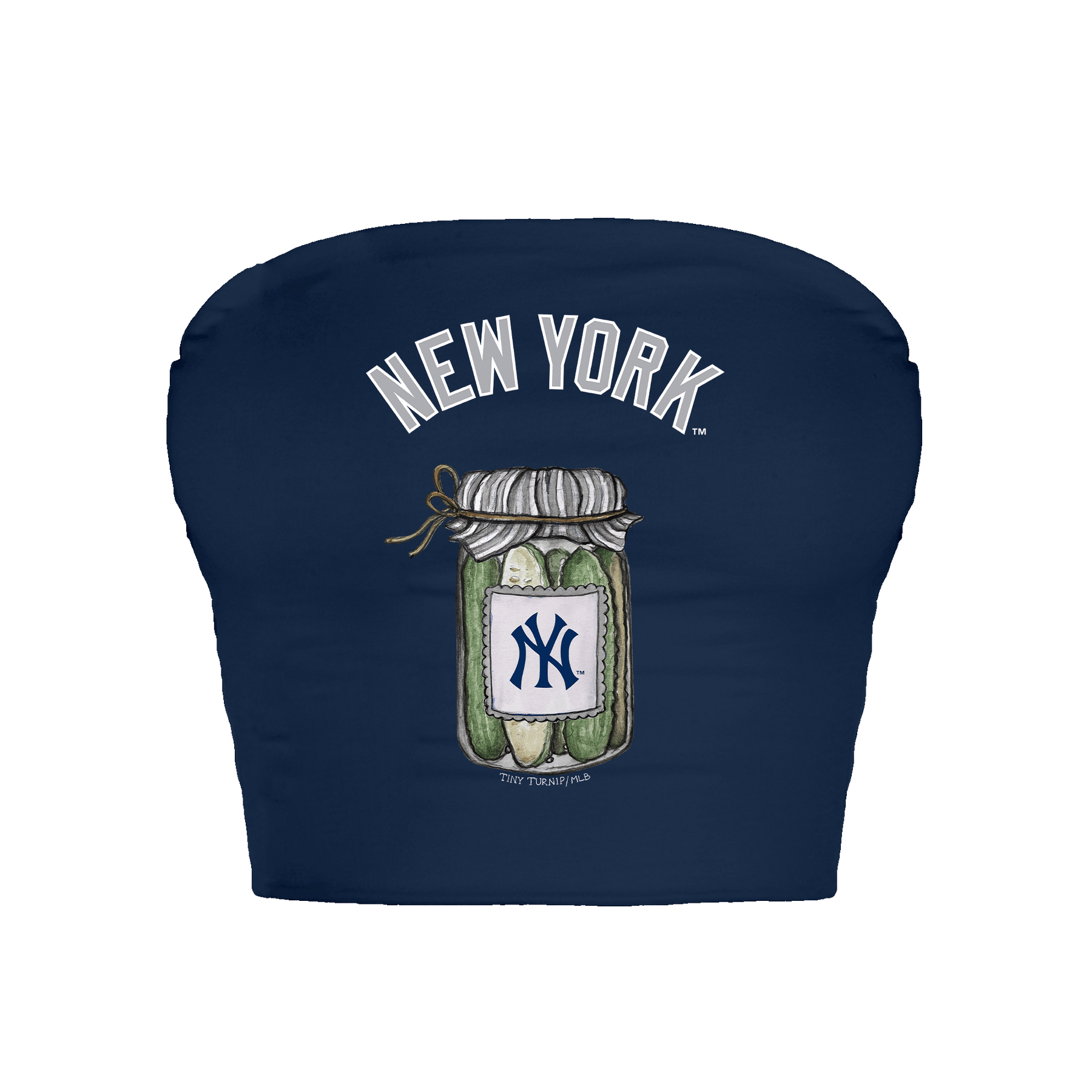 New York Yankees Pickle Jar Crop Tube Top