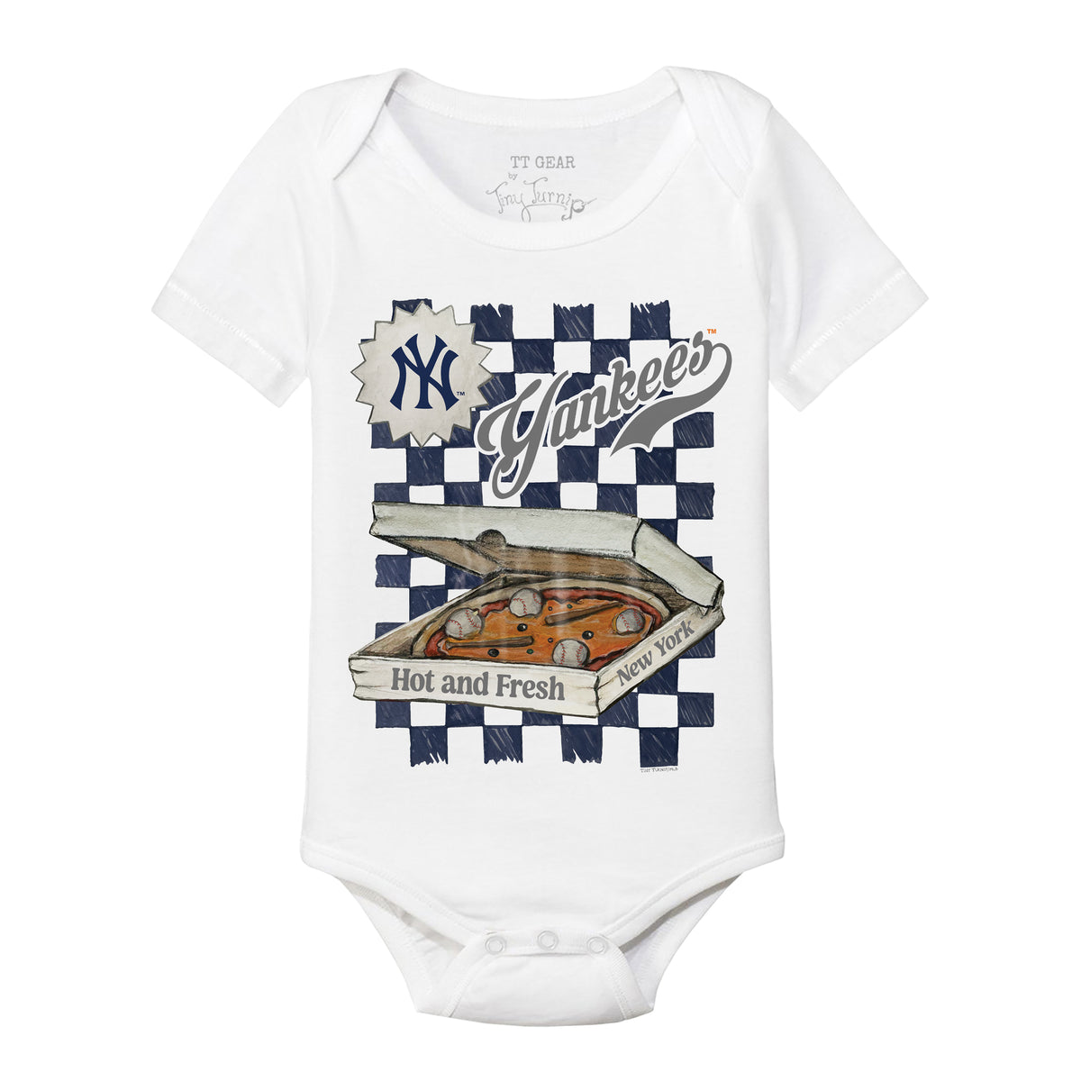 New York Yankees Pizza Short Sleeve Snapper