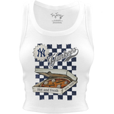 New York Yankees Pizza Crop Tank - Tiny Turnip